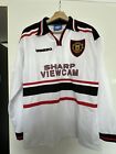 1997-99 Manchester United Umbro Sharp Viewcam Size M Vintage Jersey Long Sleeve