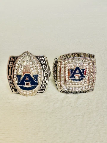 2 PCS Auburn Tigers SEC/NCAA Championship Rings, US SHIP 2010/13 Cover