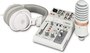 YAMAHA AG03MK2 W LSPK Live streaming pack white - Picture 1 of 19