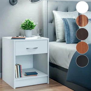 CASARIA® Nachttisch Nachtkonsole Nachtschrank Boxspringbett Holz Schlafzimmer - Bild 1 von 20