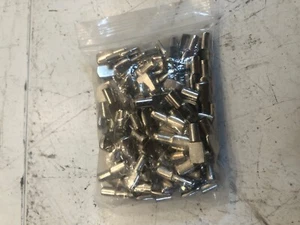 100 NEW Rok 3/16 Inch Pin Spoon Shaped Cabinet Shelf Support Nickel Plated (N4) - Picture 1 of 1