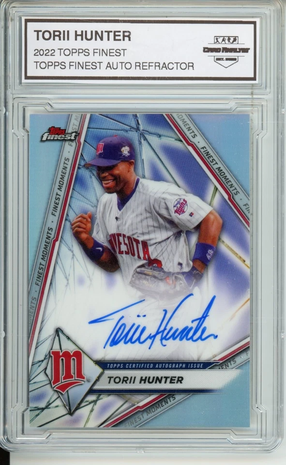 2022 TOPPS FINEST #FMA-TH TORII HUNTER REFRACTOR AUTO - Image 1 of 2