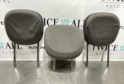2014-2017 Fiat 500L Rear 2nd Row Headrest Head Rest Set Black Cloth OEM - Image 1 of 4