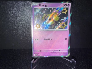 2024 Pokemon TCG Fidough 069 Paldean Fates Black Star Promo Shiny Holo Card NM+ - Picture 1 of 2