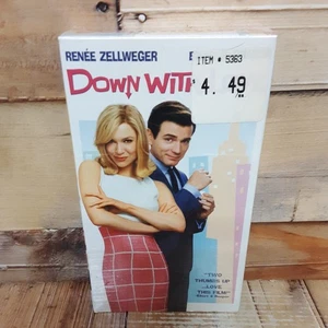 Down With Love VHS Sealed Renee Zellweger Ewan McGregor Romantic Comedy - Picture 1 of 4