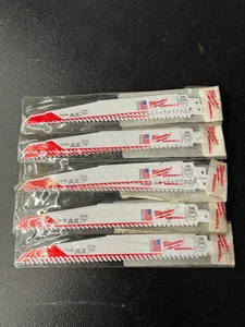 10x 9" Milwaukee Sawzall "The Ax" Reciprocating Saw Blades 48-02-5026M 5 TPI - Picture 1 of 4