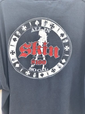 Camiseta Skin Industries SoCal All In XL Gambling Chip Y2k Skater Grunge 1998 Foto 1 de 4