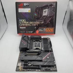 ASUS ROG Strix B650E-F Gaming WiFi AMD AM5 ATX Motherboard, DDR5 -NOT WORKING- - Photo 1/7