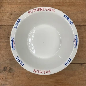 Vintage Ironstone Advertising Dish - Sutherland’s Spread - Salmon Fish Spread - Picture 1 of 5