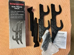 Winchester 2 Gun Truck Rack Altezza Regolabile Scatola Aperta Completa No Foratura NOS - Foto 1 di 4