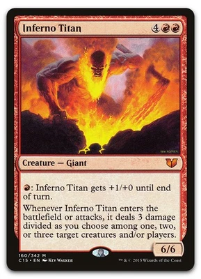 Inferno Titan #160 (LP) Commander 2015 C15 Magic MTG - Image 1 of 2