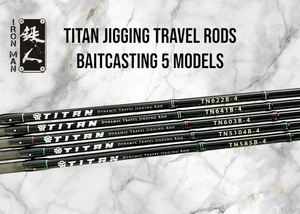 Iron Man Baitcast Rod Titan Jigging TN622B-4 Piece Travel Rod (2044) - Picture 1 of 6