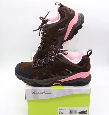 Eddie Bauer Mujer Longview Senderismo Trail Running Zapato Marrón con Rosa Talla 8 M Foto 1 de 4