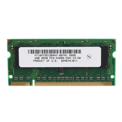 SODIAL 4 Go de DDR2 pour Ordinateur Portable 667 Mhz PC2 5300 SODIMM 2RX8 200 Bro4165
