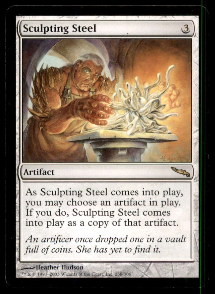 MTG Sculpting Steel LP Light Play Mirrodin [5149] - Image 1 of 1