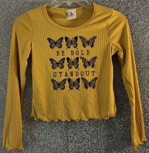 Long Sleeve Girls Top Butterfly Print Size 10 • Jenna & Jessie - Picture 1 of 7