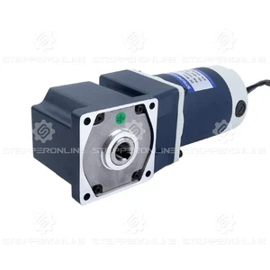 12V 60W 8.00Nm 1133oz.in 30RPM Brushed DC Gear Motor w/100:1 Right Angle Gearbox - Picture 1 of 7