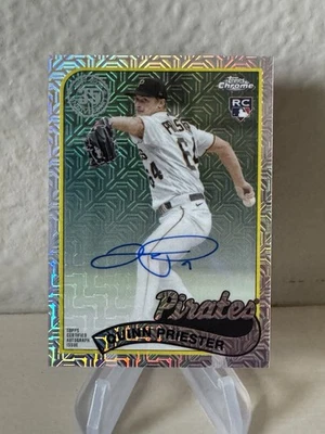 2024 Topps Series 2 - 1989 Topps Chrome Silver Pack Mojo Autographs Quinn - Image 1 of 2