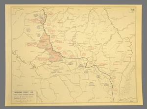 WW1 German Spring Offensive Map Somme Lys Aisne Kaiserschlacht Western Front - Picture 1 of 7