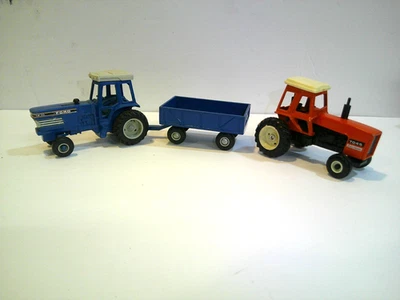 Ertl Ford TW-35 Tractor 3236D w 2006D Hay Trailer & Allis Chalmers 7045 Tractor - Image 1 of 4