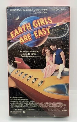 EARTH GIRLS ARE EASY VHS  Vestron Video Jim Carrey NEW SEALED 1989 1980s OOP  - Image 1 of 4