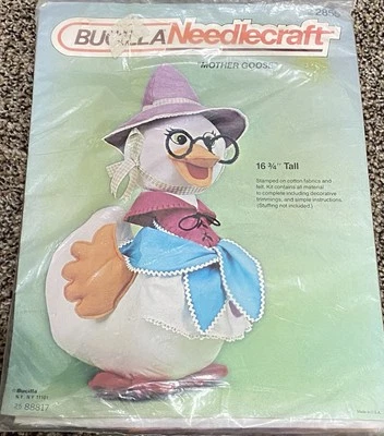 Vintage Bucilla Needlecraft Kit  MOTHER GOOSE Plush Sewing Kit #2855 - Image 1 of 2