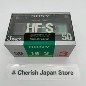 Sony HF-S 50 Vintage Audio Cassette Tape Type I Normal Position 3 Pack Japan - Picture 1 of 5
