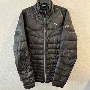 Chaqueta de plumón negra PUMA para hombre talla M ropa exterior deportiva informal - Imagen 1 de 8