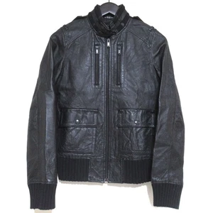 Hysteric Glamour Leather Zip Jacket Women Black F Used SA - Picture 1 of 6