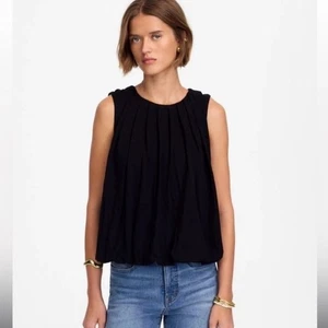 Nuevo con etiquetas Top Madewell Negro Sin Mangas Burbuja Moda - Mediano - Imagen 1 de 12