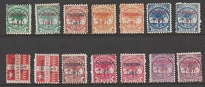 SAMOA 1899 PROVISIONAL GOVT OVPT's LOT OF 14 MINT (JF/M) - Picture 1 of 2