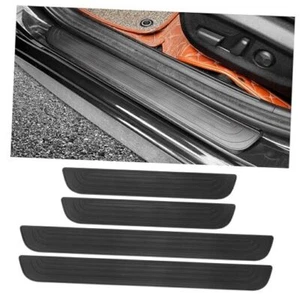4PCS Car Door Sill Protector,Anti-Scratch Rubber Car Door Width 2.36" Black - Picture 1 of 7