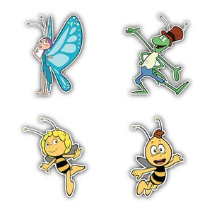 Maya The Bee Cartoon Set Of 4 Vinyl Sticker Decal - 5'' longer side ID:1 - Picture 1 of 1