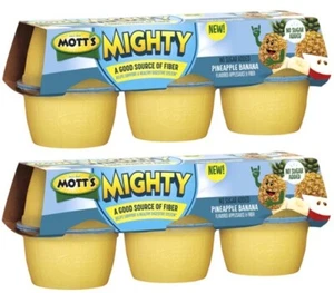 Mott's Mighty Salsa di Mele Ananas Banana Tazze Singole, Numero di 6 (2 Confezioni) - Foto 1 di 2