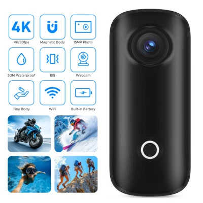 SJCAM C100+ Mini Action Kamera 4K/30FPS 30M Wasserdicht 15MP WiFi Action Cam EIS - Bild 1 von 4