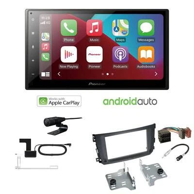 Pioneer Autoradio Apple CarPlay Bluetooth für Smart ForTwo 2010-2015 schwarz - Bild 1 von 4