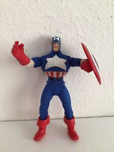 Captain America Marvel Famous Covers Series 9” Inch Figure ToyBiz 1998 Vintage