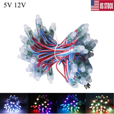1000pcs 5V 12V WS2811 IC RGB Full Color Pixel LED light Lamp Digital Addressable - Image 1 of 4
