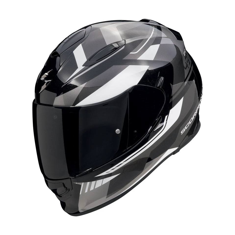 Scorpion EXO-491 Abilis Motorradhelm (Schwarz/Silber/Weiß) Gr: L (59) - Bild 1 von 1