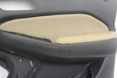 Door Panel Insert Cards Leather Synthetic Cover for Acura MDX 01-06 Beige - Image 1 of 4