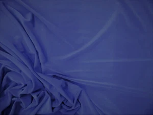 Fabric Light Weight Polyester Spandex 4 way Stretch Royal Blue E305 - Picture 1 of 1