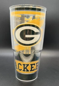 Vaso TERVIS con licencia de Green Bay Packers NFL 24 OZ USADO EN EXCELENTE ESTADO - Imagen 1 de 3