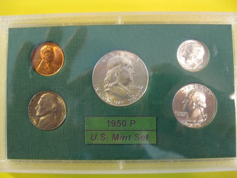 1950 P US Mint Set Brilliant Uncirculated! Cover