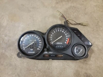 Kawasaki Ninja ZX6 ZX600D 1990 velocímetro medidores pantalla panel velocímetro Foto 1 de 4