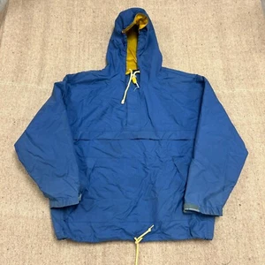 Vintage Gap Anorak Jacket Mens Large Blue 1990s Windbreaker Pullover - Picture 1 of 14