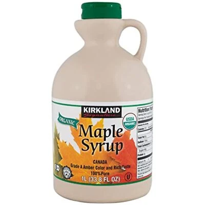 Kirkland Signature 100% Maple Syrup, Dark Amber, 33.8 fl. oz. - Image 1 of 3