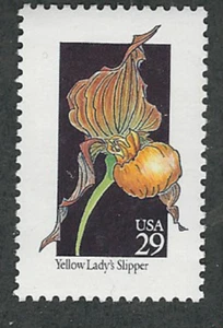 Scott #2673...29 Cent....Wild Flowers/Yellow Lady's Slipper...4 Stamps - Picture 1 of 1