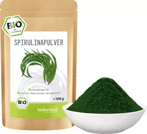BIO Spirulinapulver 500 g- 100% rein und natürlich - Algen Pulver - bioKontor - Bild 1 von 8