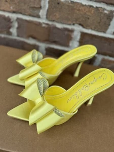 Cape Robbin Bellani Stiletto Slip-on Pointy High Heels Yellow Sz 6 (152) - Picture 1 of 7