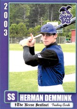 2003 Keene Swamp Bats Team Issue #9 Herman Demmink Midlothian Virginia VA Card